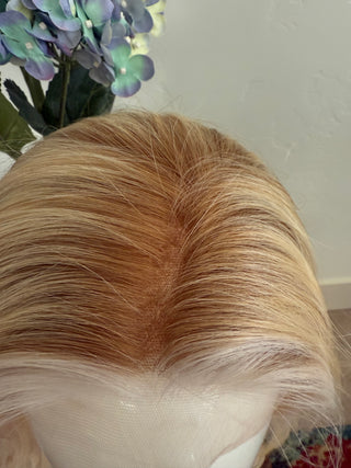 Top view of roots and lace top 