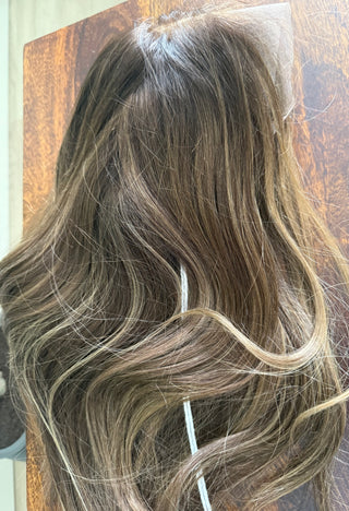 Full view natural brunette wig 