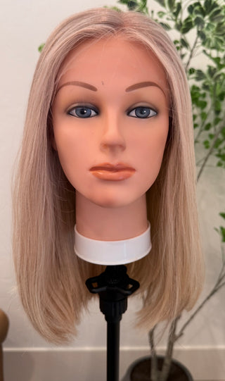 16” dimensional light neatural blonde Mongolian Hair hand tied - small