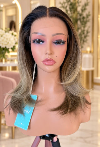 The Elise | Soft Beige Dimensional Brunette | Remy Human Hair Wig (Pre-Order)