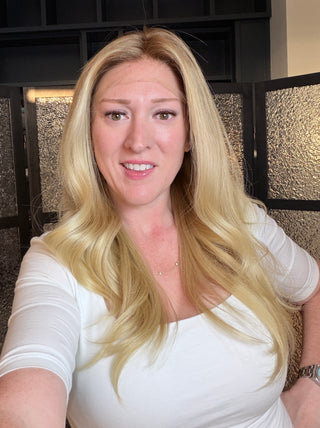 The Corinne |  Dimensional Rooted Beige  Blonde | Remy Human Hair 26" XS (Ready to Ship)