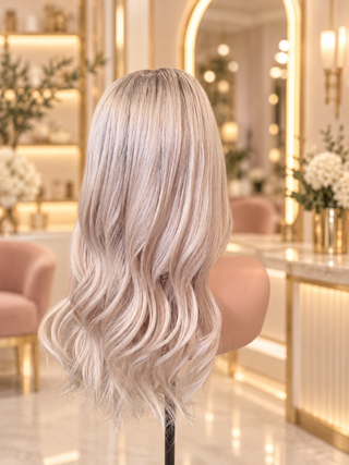 The Noelle | Cool Dimensional Pearl Blonde | Remy Human Hair Wig (Pre-Order)
