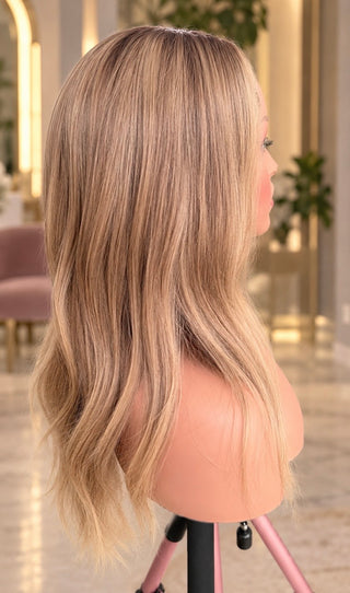 The Sienna | Dimensional Beige Bronde | Remy Human Hair Wig Pre Order)