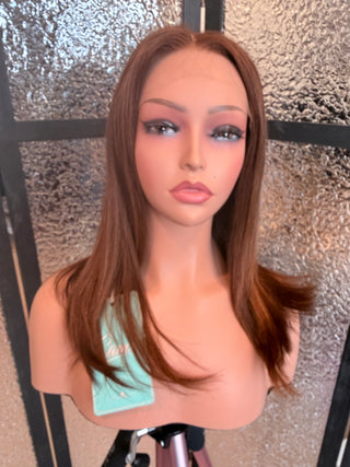 The Vera | Soft Auburn Brunette | Remy Human Hair Wig (Pre-Order)