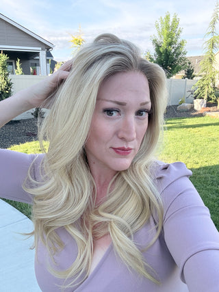 The Colette |  Cashmere Blonde Taupe Root | Remy Human Hair