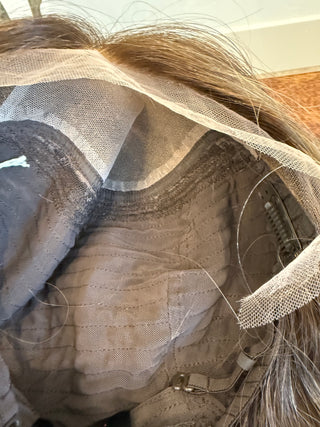 Wig cap inside view, closed wefted 