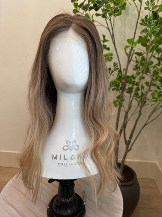 24" Mongolian  hair (wefted) medium