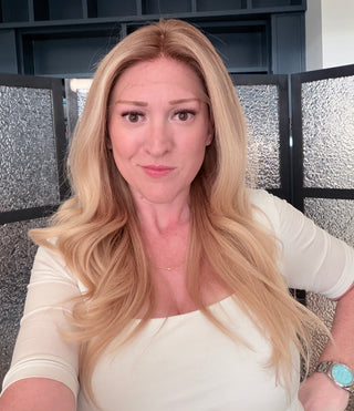 The Corinne |  Dimensional Rooted Beige  Blonde | Remy Human Hair 26" XS (Ready to Ship)