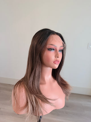 The Tessa | Smoky Beige Bronde with Brunette Depth | Remy Human Hair Wig (Pre-Order)