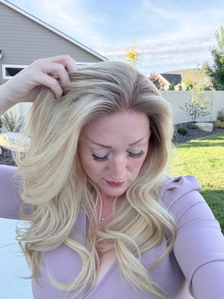 The Colette |  Cashmere Blonde Taupe Root | Remy Human Hair