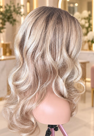 The Vivienne | Dimensional Pearl Champagne Blonde | Remy Human Hair Wig (Pre-Order)