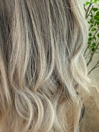 24" Mongolian  hair (wefted) medium