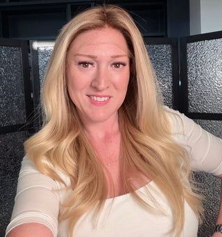 The Corinne |  Dimensional Rooted Beige  Blonde | Remy Human Hair 26" XS (Ready to Ship)