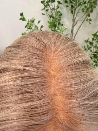 16” dimensional light neatural blonde Mongolian Hair hand tied - small