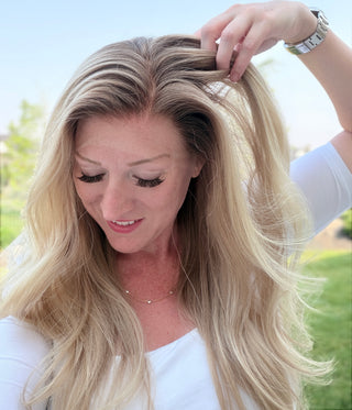 The Corinne |  Dimensional Rooted Beige  Blonde | Remy Human Hair (Pre Order)