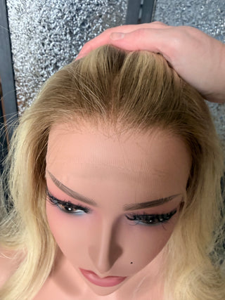 The Colette |  Cashmere Blonde Taupe Root | Remy Human Hair