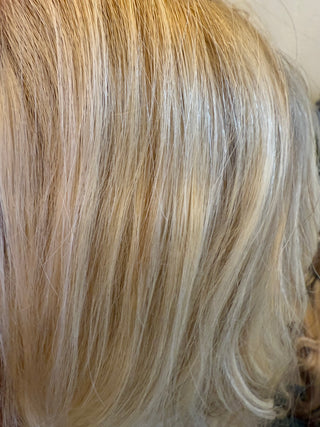 22” Mongolian Honey Blonde (partial hand tied lace top) xtra small
