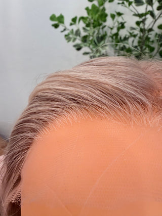 16” dimensional light neatural blonde Mongolian Hair hand tied - small