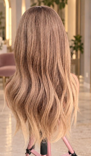 The Sienna | Dimensional Beige Bronde | Remy Human Hair Wig Pre Order)