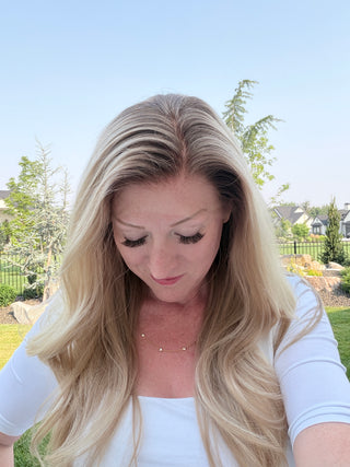 The Corinne |  Dimensional Rooted Beige  Blonde | Remy Human Hair (Pre Order)