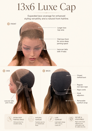 The Aurelia | Soft Copper Auburn | Remy Human Hair Wig