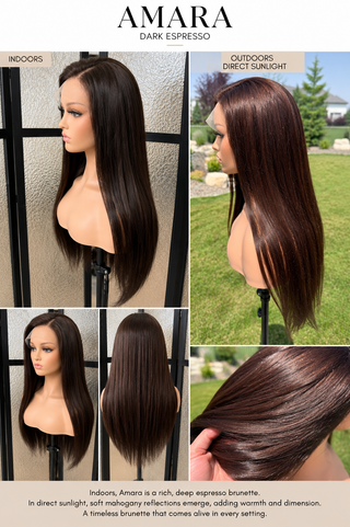 The Amara | Dark Espresso Brunette | Remy Human Hair (Pre-Order)
