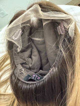 Inside view handtied cap and lace front wig 