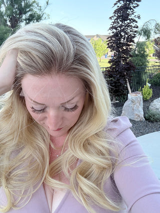 The Colette |  Cashmere Blonde Taupe Root | Remy Human Hair