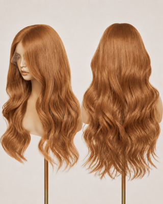 The Aurelia | Soft Copper Auburn | Remy Human Hair Wig