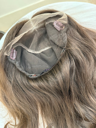 Inside cap construction hand tied with lace front and lace top 