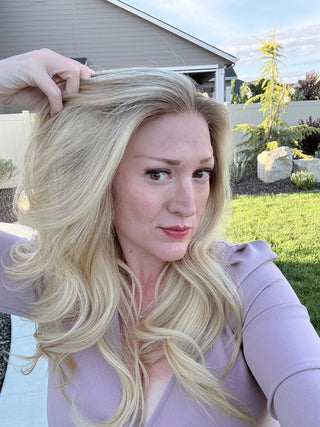 The Colette |  Cashmere Blonde Taupe Root | Remy Human Hair