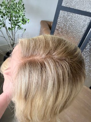 The Colette |  Cashmere Blonde Taupe Root | Remy Human Hair