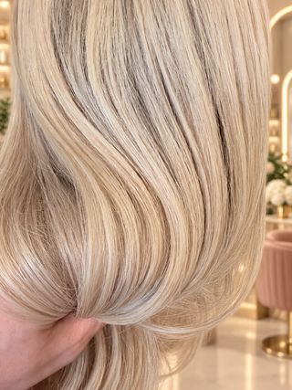 The Noelle | Cool Dimensional Pearl Blonde | Remy Human Hair Wig (Pre-Order)
