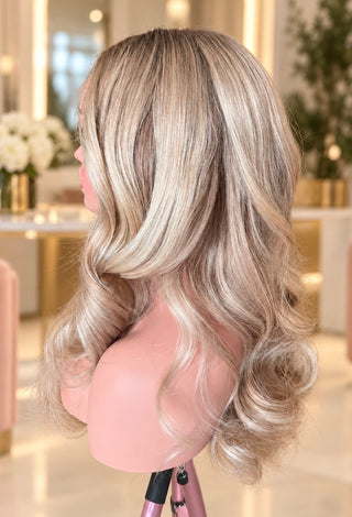 The Vivienne | Dimensional Pearl Champagne Blonde | Remy Human Hair Wig (Pre-Order)
