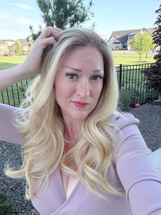 The Colette |  Cashmere Blonde Taupe Root | Remy Human Hair