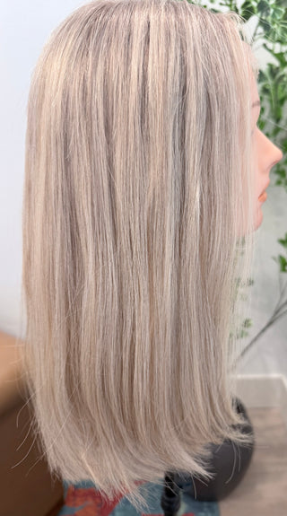 16” dimensional light neatural blonde Mongolian Hair hand tied - small