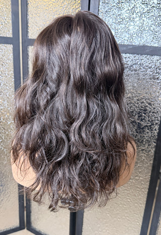 The Amara | Dark Espresso Brunette | Remy Human Hair 20" Small