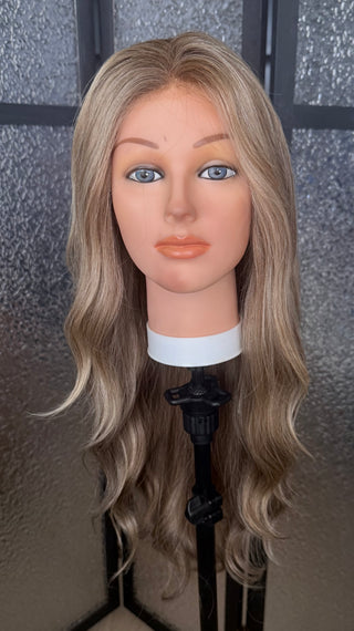 The Verona | 26” Dark Dimensional Blonde | 100% Hand-Tied Cap| Remy Human Hair