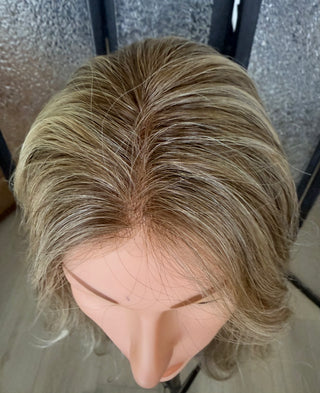 The Verona | 26” Dark Dimensional Blonde | 100% Hand-Tied Cap| Remy Human Hair
