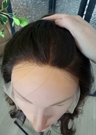 The Elara | 23” Rich Brunette with Caramel Balayage | Remy Human Hair