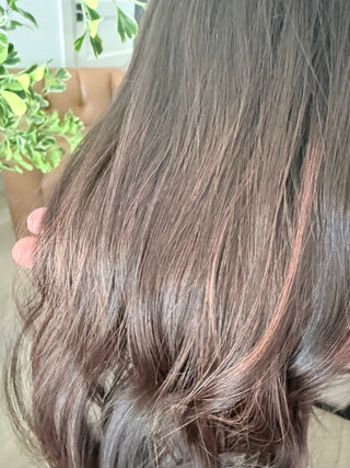 The Elara | 23” Rich Brunette with Caramel Balayage | Remy Human Hair