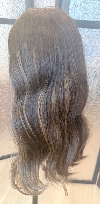 The Arden | 23” Espresso Brunette with Caramel Balayage | Remy Human Hair
