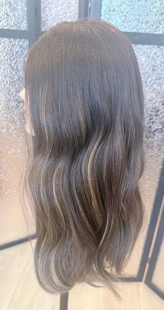 The Arden | 23” Espresso Brunette with Caramel Balayage | Remy Human Hair