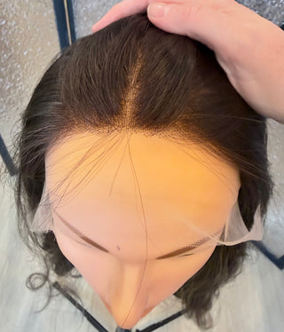 The Arden | 23” Espresso Brunette with Caramel Balayage | Remy Human Hair