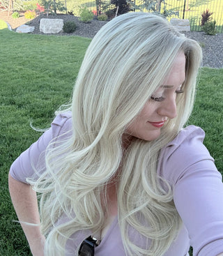 The Noelle |  Cool Dimensional Pearl Blonde | Remy Human Hair
