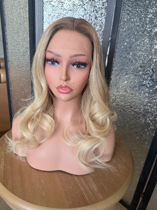 The Camille |  Dimensional Champagne Blonde Taupe Root | Remy Human Hair
