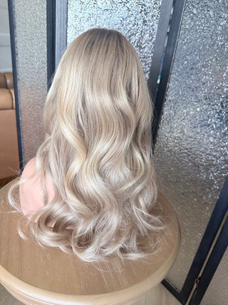 The Vivienne |  Dimensional Pearl Champagne Blonde | Remy Human Hair