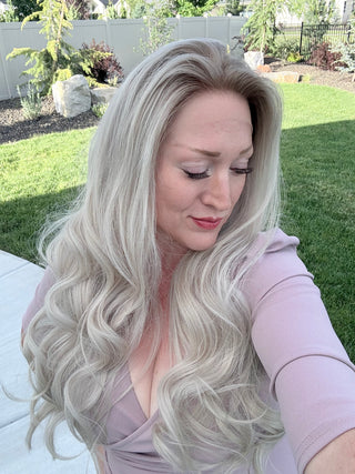 The Blaire | 30” Cool Pearl Blonde | Remy Human Hair