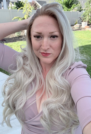 The Blaire | 30” Cool Pearl Blonde | Remy Human Hair
