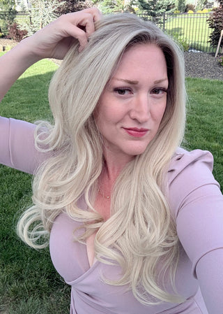 The Noelle |  Cool Dimensional Pearl Blonde | Remy Human Hair
